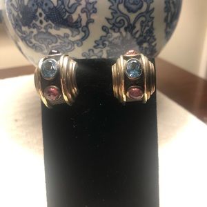 David Yurman extremely RARE topaz earrings from the Renaissance collection.